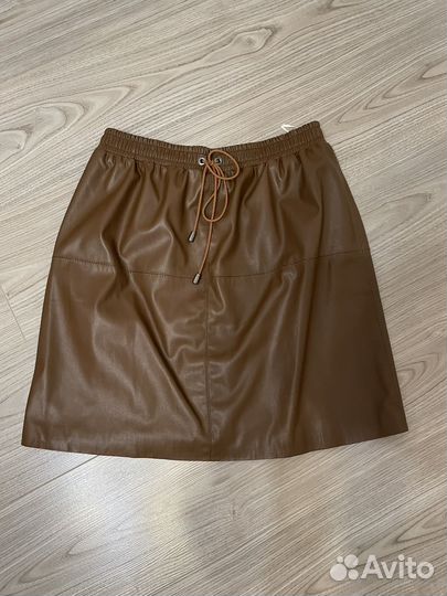 Юбка экокожа