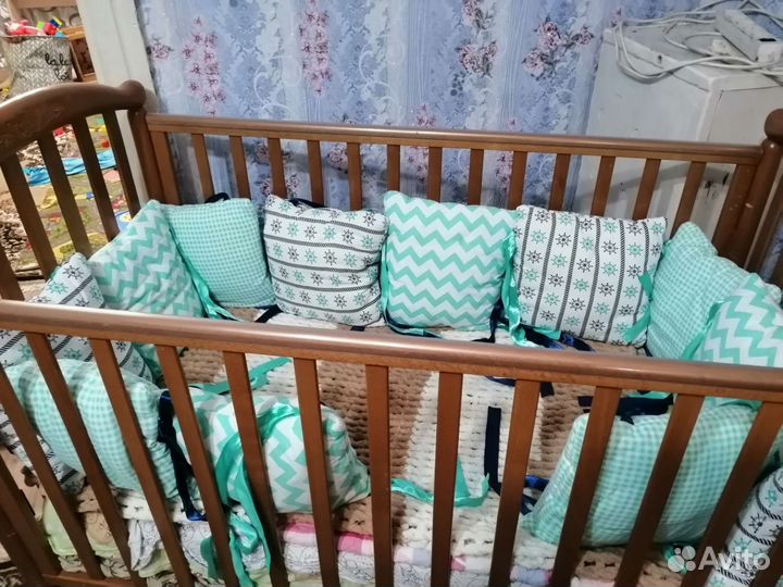 Бортики Подушки для детской кроватки