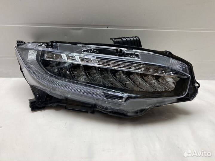 Фара правая full LED honda civic X 2015-2019