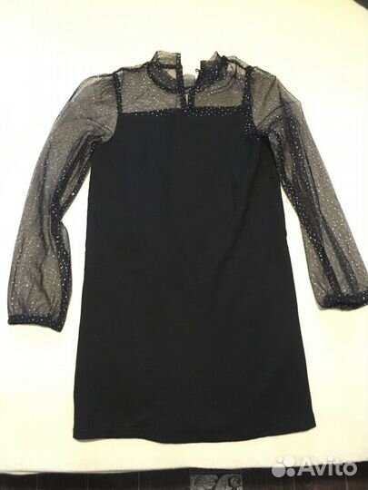 Черное платье для девочки 128