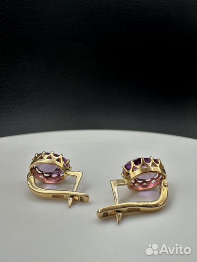 Золотые серьги СССР 583 пробы