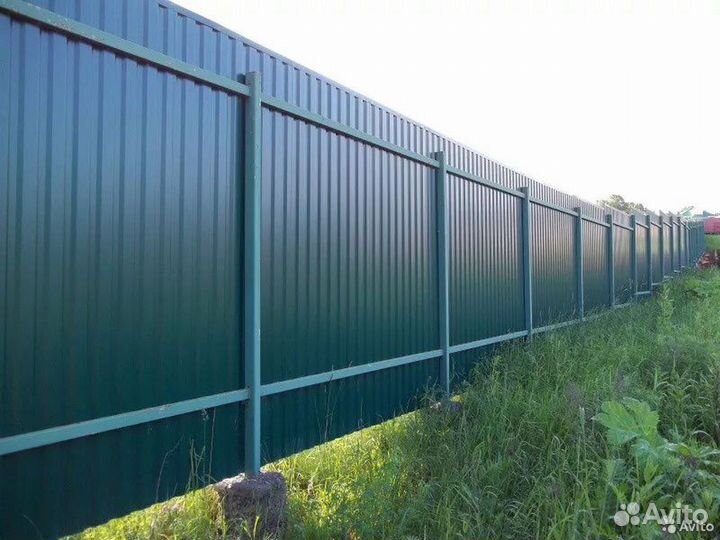Забор из профнастила