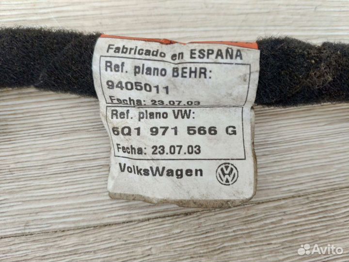 Проводка печки отопителя Skoda Fabia 1