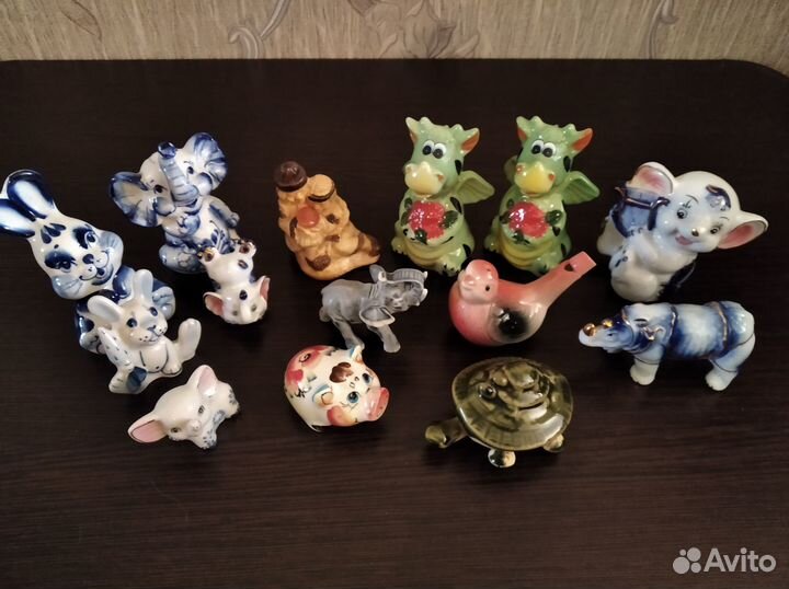 Фарфоровые керамические статуэтки животных
