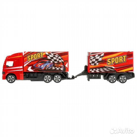 Машина Технопарк металл Фура с прицепом 20 см