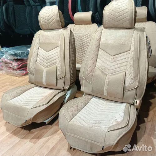 Авточехлы на весь салон из Алькантары