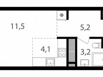 Квартира-студия, 24 м², 6/26 эт.