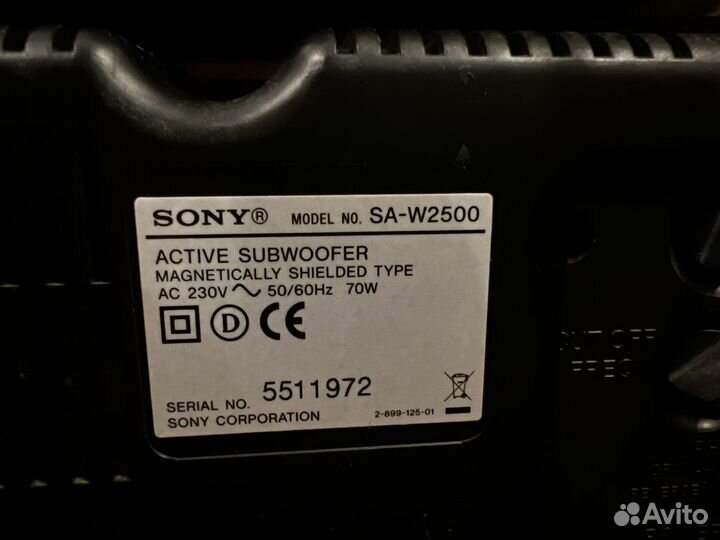 Домашний кинотеатр sony ss-f6000p