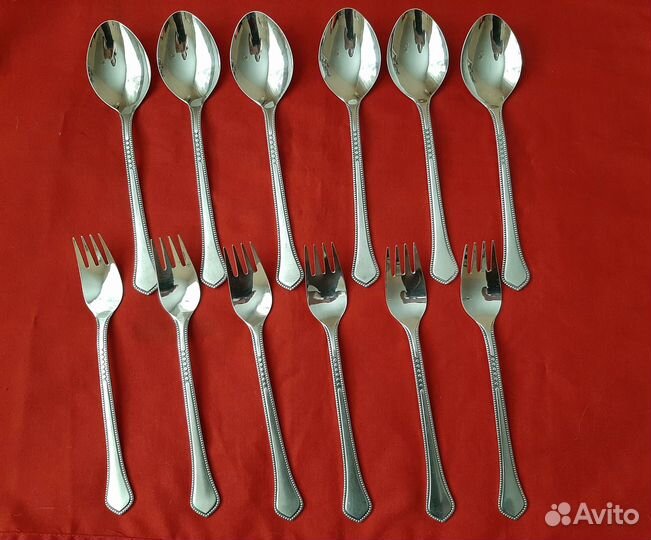 Столовые приборы мельхиор Элегант, витые, Таллин