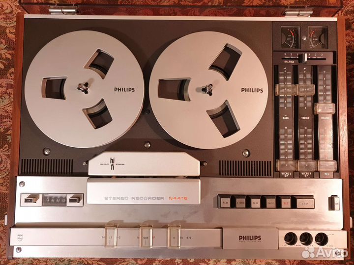 Магнитофон катушечный бобинный Philips N4416