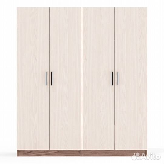 Широкий шкаф Мебельный Двор ск-9 цвет ясень шимо светлый/ясень шимо тёмный, шхгхв 140х45х160 см