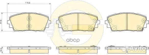 6135359 Колодки тормозные KIA picanto 11- перед