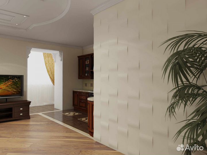 Гипсовая 3D панель 