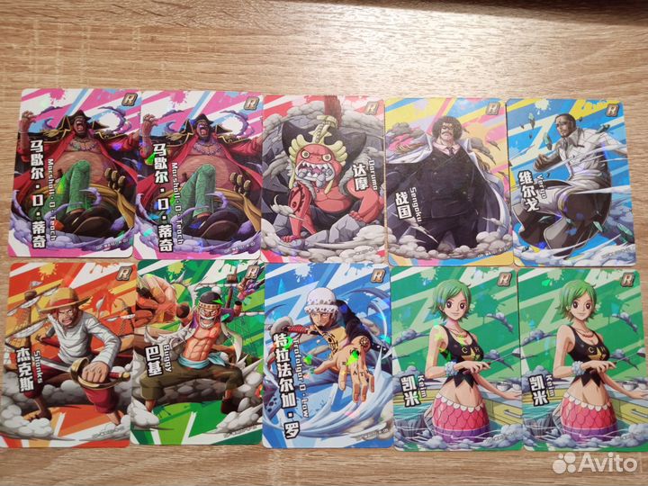 Коллекционные карточки по аниме Ван Пис