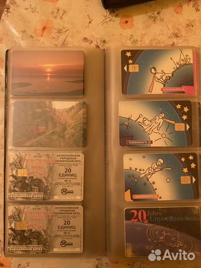 Таксафонные карточки, большая коллекция