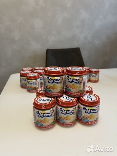 Мясные пюре детские агуша