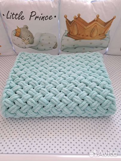 Плед детский плюшевый