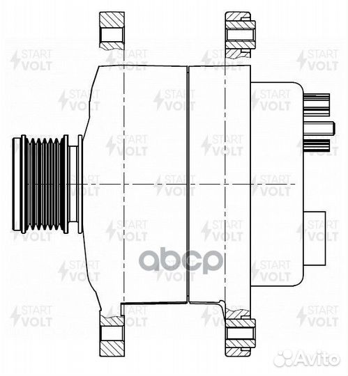 Генератор Renault Duster (10) 1.5dCi 150A LG 0