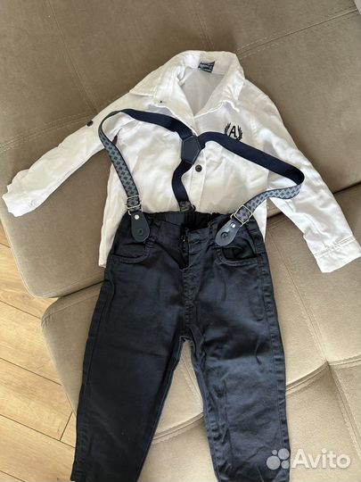 Рубашка и брюки на мальчика 98