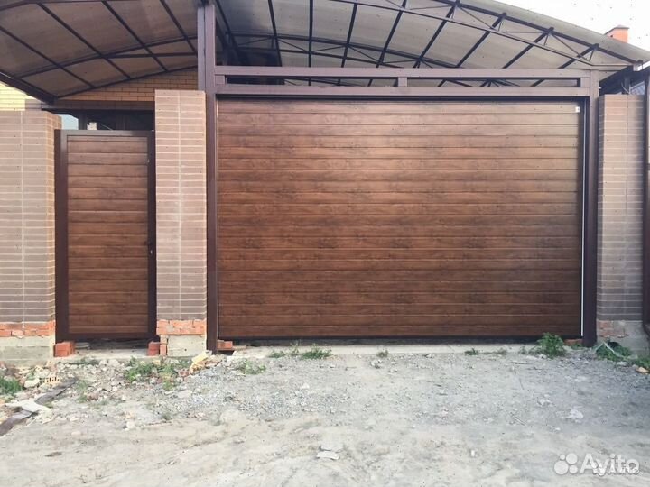 Гаражные секционные ворота, роллетные ворота