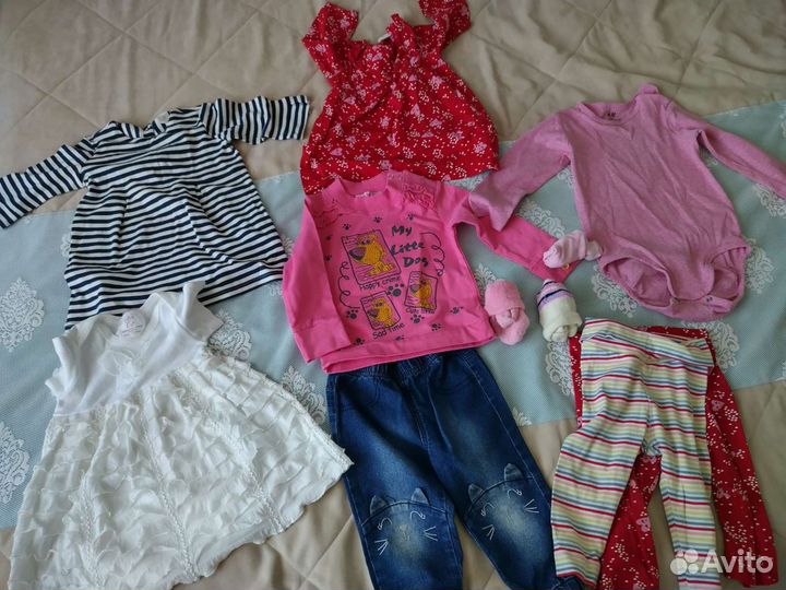 Вещи на девочку от 6 мес до 1,5 лет