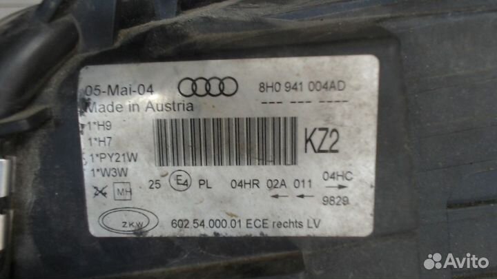 Фара (передняя) Audi A4 (B6), 2004