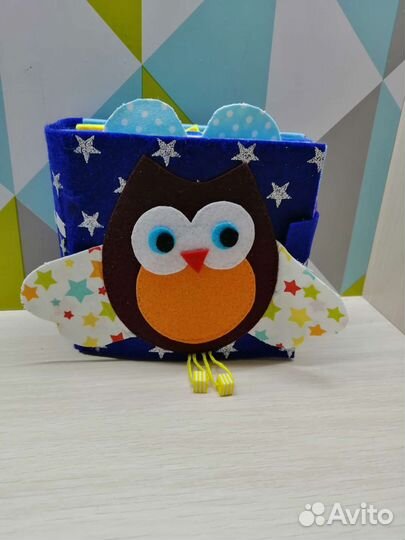 Книжка развивающая из фетра для малышей новая