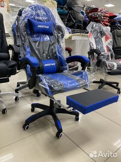 Кресло геймерское с массажем новое крутое