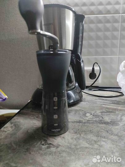 Кофемолка Hario Mini Slim Plus MSS-1DTB