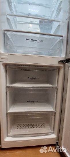 Холодильник LG серый металлик