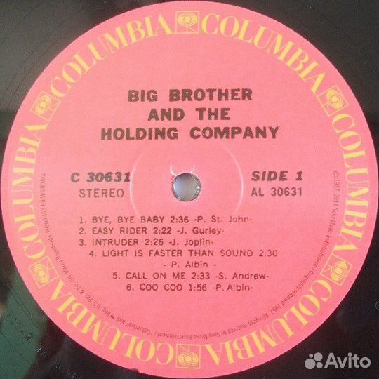 Виниловая пластинка OST - Lp-Big Brother & The Hold Company (LP)