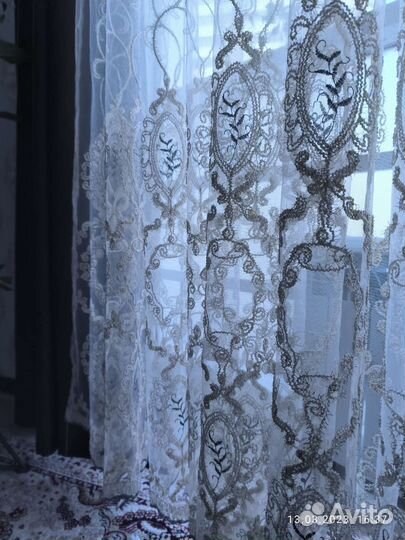 Тюль корд новый на ленте