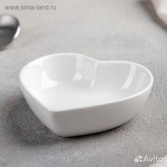 Соусник керамический Доляна «Сердце», 50 мл, 7,57