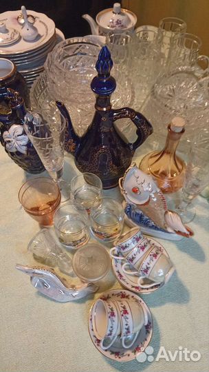 Фарфор, хрусталь, стекло времён СССР