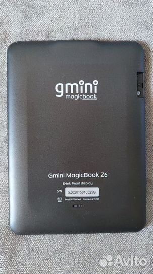 Электронная книга Gmini MagicBook Z6 6