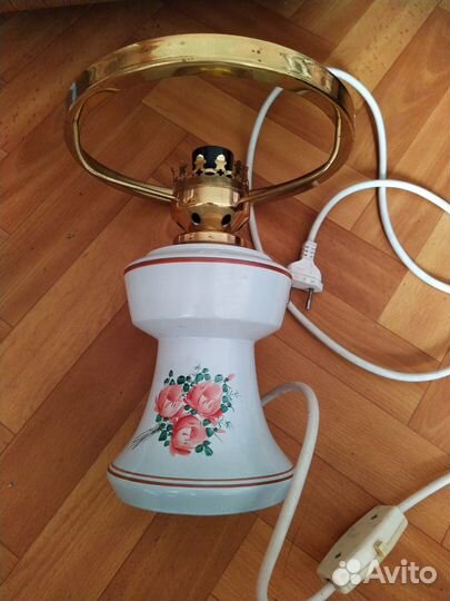 Настольная лампа СССР фарфор