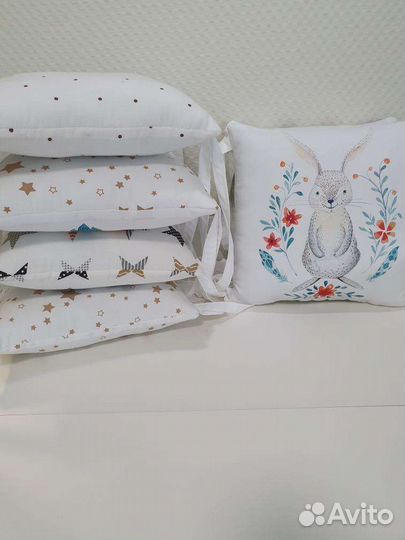 Бортики в детскую кроватку, постельное белье