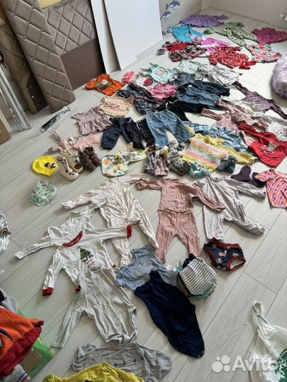 Детские вещи пакетом на девочку 74 80 86