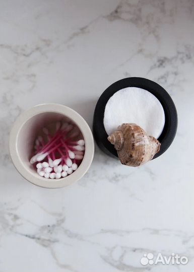 Стаканы из гипса под ватные диски/ручки/кисти