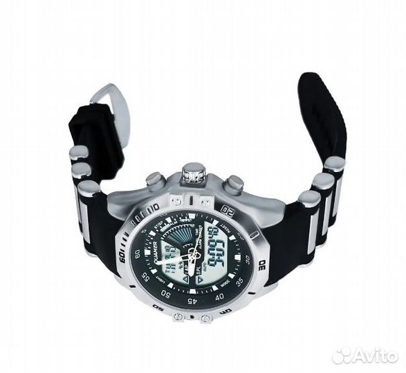 Часы мужские Quamer (силиконовый ремень)