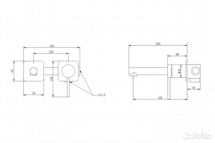 Abber AF8812W Смеситель