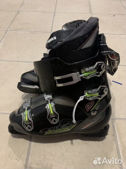 Горные лыжи ботинки палки комплект