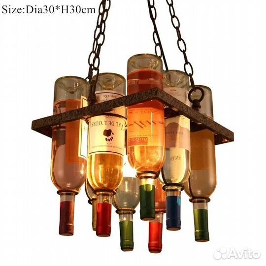 Люстра винтажная для хранения вина
