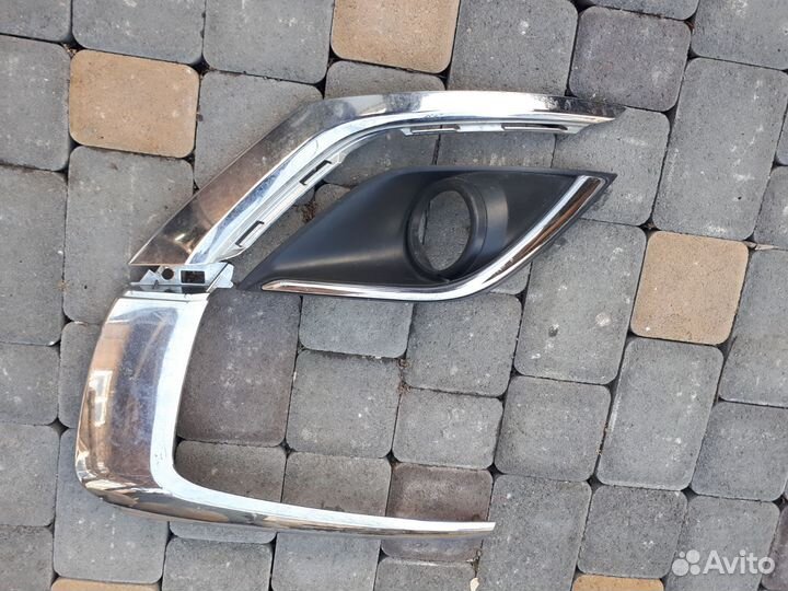 Накладки переднего бампера Mitsubihi Outlender 3