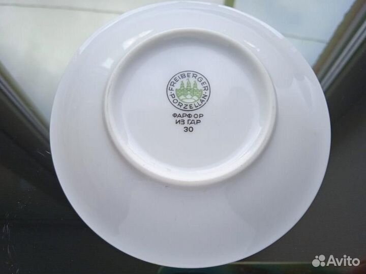 Фарфоровый кофейный сервиз гдр