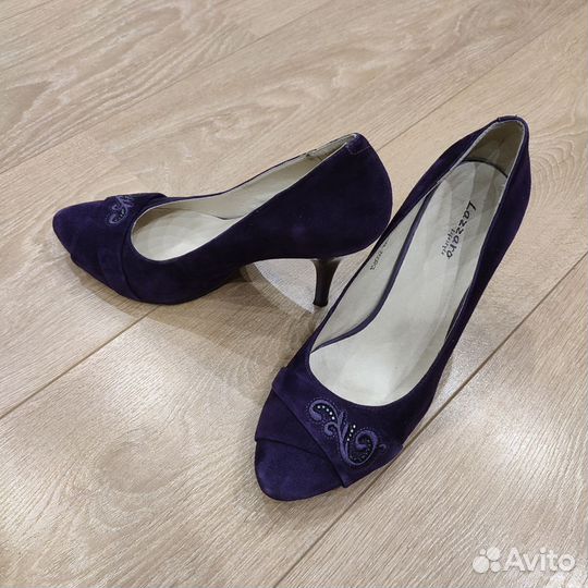 Туфли замшевые