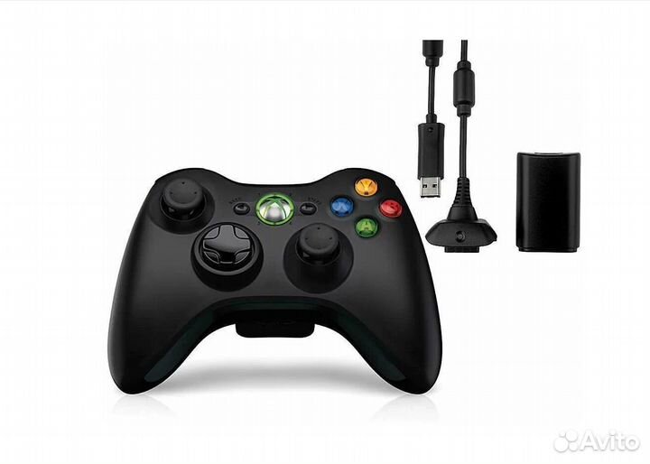 Набор для X-BOX 360 5в1 (блок+кабель зарядки +акб
