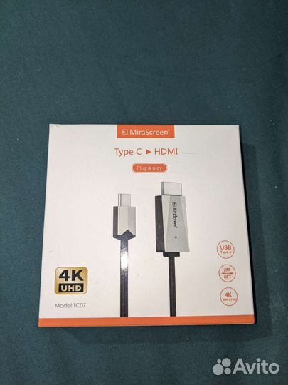 Кабель MiraScreen hdmi - type C