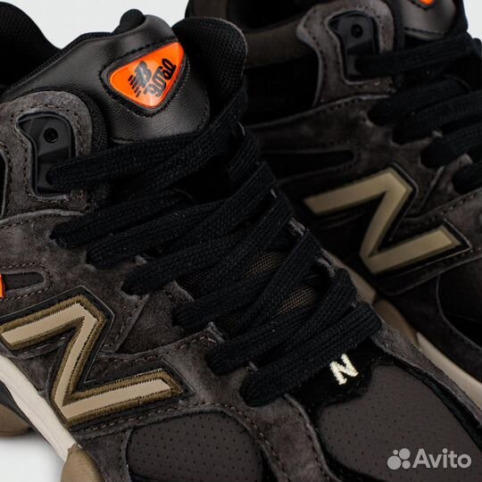 Кроссовки New Balance 9060 Mid Brown with Fur