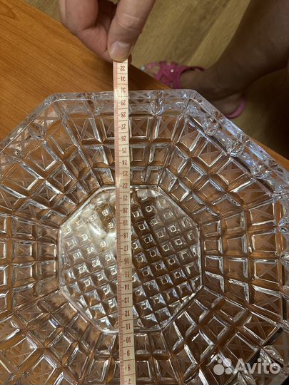 Ваза для фруктов из хрусталя